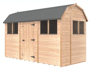 Shedfast 6ft wide x 12ft long Dutch Barn shed
